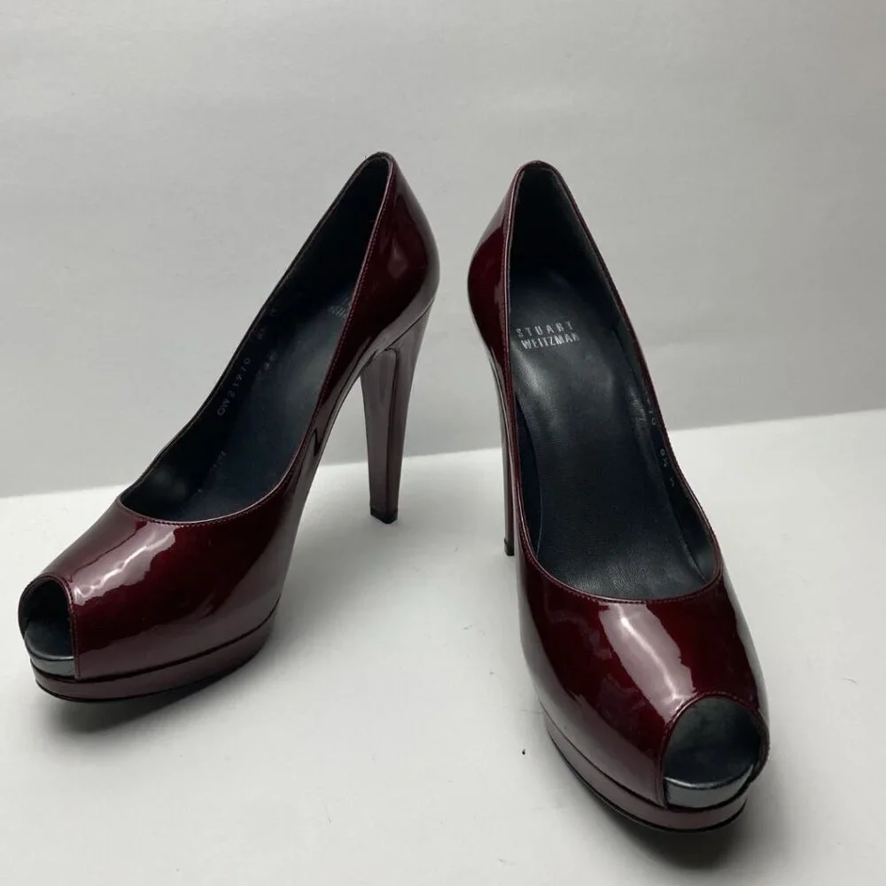 stuart weitzman burgundy